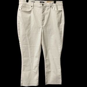 NYDJ Chloe Capri - Lift X Tuck Technology Stretch White Size 12 NWT